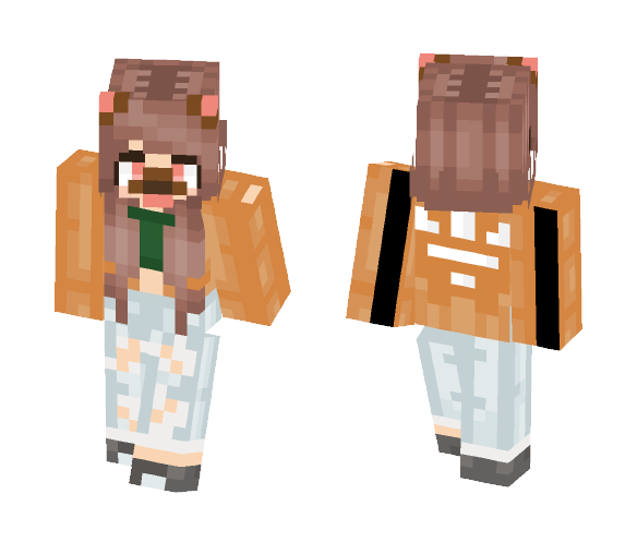 Teen Dog Girl - Dog Minecraft Skins - image 1