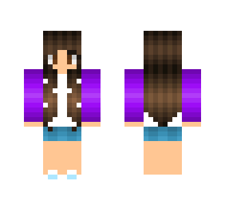 Purple Cutie :3 - Female Minecraft Skins - image 2