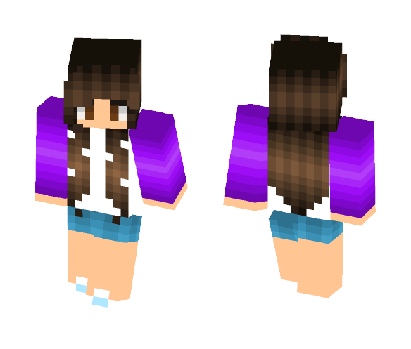 Purple Cutie :3 - Female Minecraft Skins - image 1
