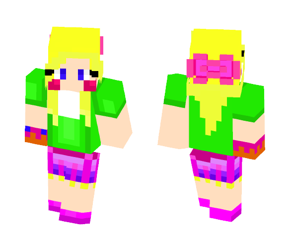 FNaF Toy Chica Kid With Cupcake - Female Minecraft Skins - image 1