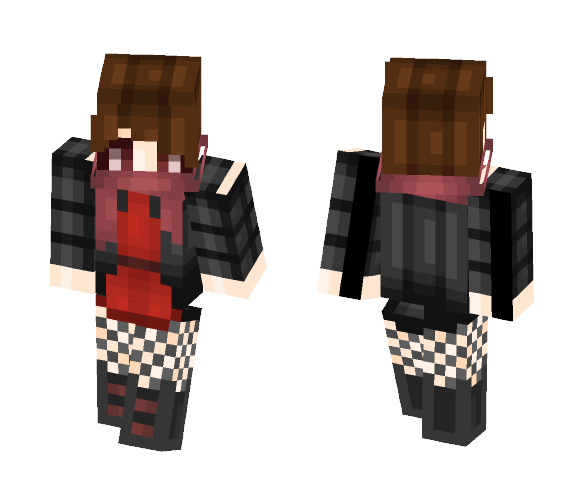 Fall and winter inspired dress ;o - Female Minecraft Skins - image 1