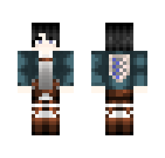 Levi Ackerman - Blue uniform - Male Minecraft Skins - image 2