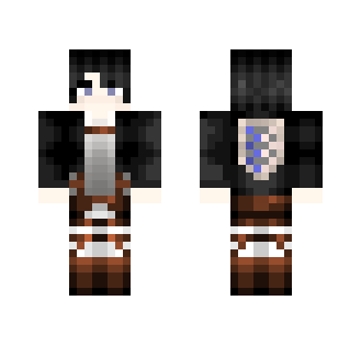 Levi Ackerman - Black uniform - Male Minecraft Skins - image 2