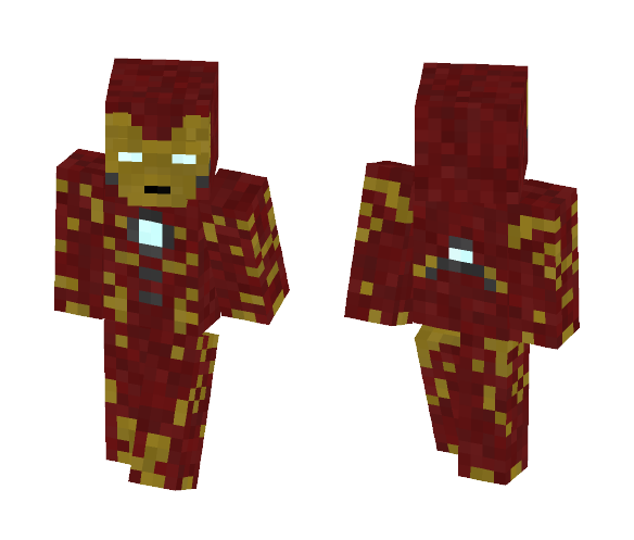 Iron Man (Steve Arms) - Iron Man Minecraft Skins - image 1