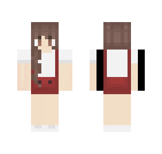 Red Overalls - Female Minecraft Skins - image 2