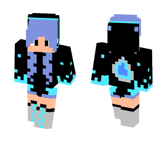 Bluefire Girl - Girl Minecraft Skins - image 1