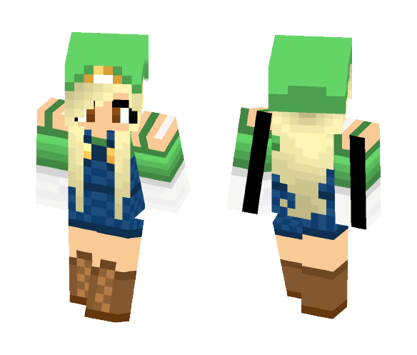 Girl Luigi - Girl Minecraft Skins - image 1