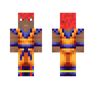 african american super saiyan god - Male Minecraft Skins - image 2