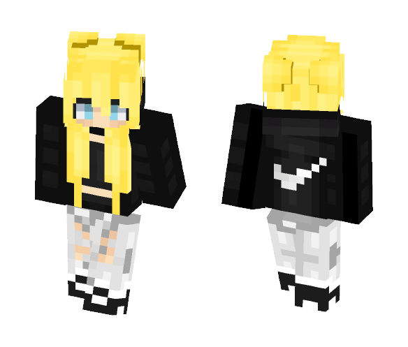 Nike blonde girl - Girl Minecraft Skins - image 1
