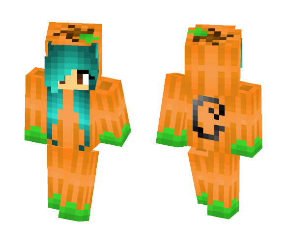 Pumpkin Onesie _George - Female Minecraft Skins - image 1