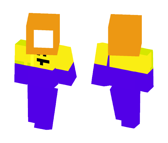 weired smiley delivery man - Male Minecraft Skins - image 1