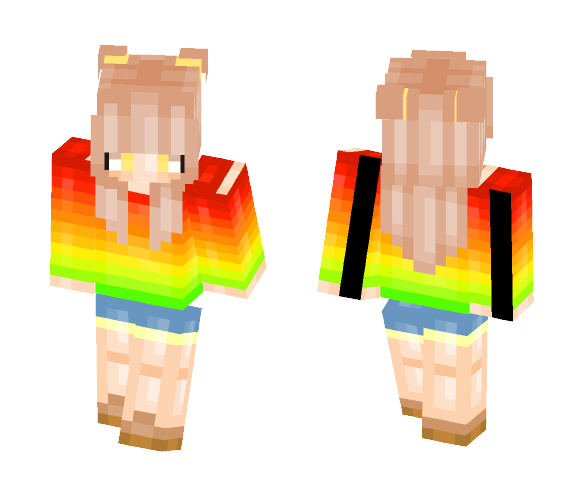 Rainbow cute *-* - Female Minecraft Skins - image 1