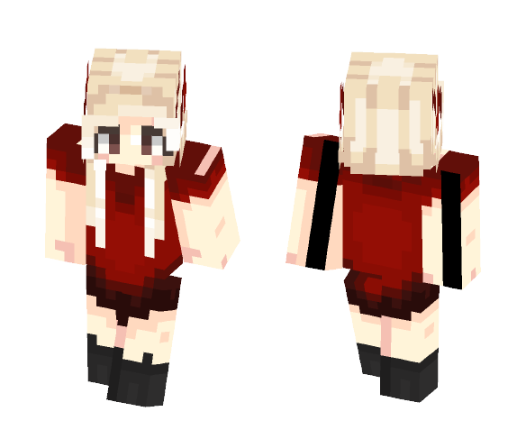 The Girl in the Red Dress - Girl Minecraft Skins - image 1