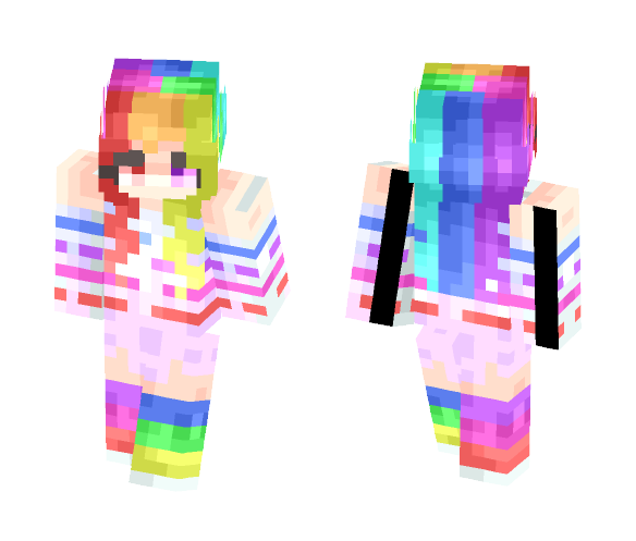 ≈•Rainbows In Motion•≈ - Female Minecraft Skins - image 1