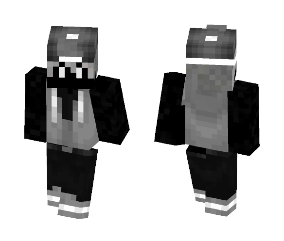 Black And White - lucaayLOL - Male Minecraft Skins - image 1