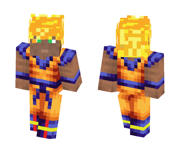 african american super saiyan - Male Minecraft Skins - image 1