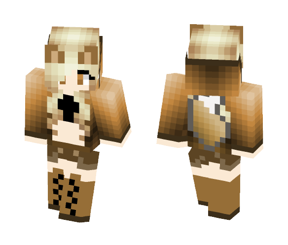 Pretty Wolf gal - Female Minecraft Skins - image 1