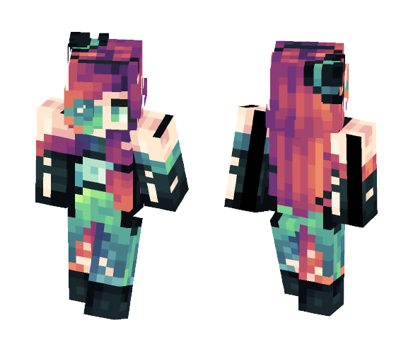 spooky rainbows // contest entry - Female Minecraft Skins - image 1