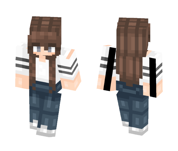 I tried ;w; Casual Girl - Girl Minecraft Skins - image 1