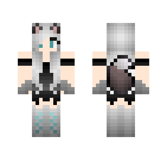 Silver Neko Girl - Girl Minecraft Skins - image 2