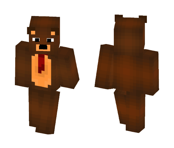 Bear with a tie - Male Minecraft Skins - image 1