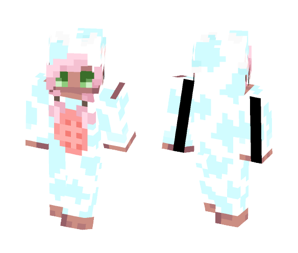 Blue Cow Onesie - Female Minecraft Skins - image 1