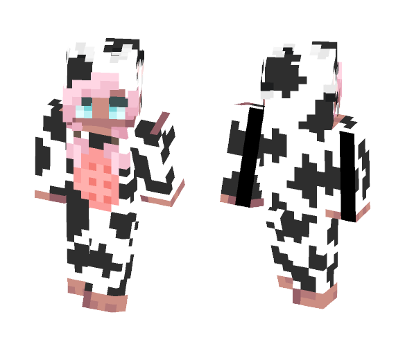 Cow Onesie - Female Minecraft Skins - image 1