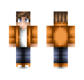 Cool Boy With Orange Shirt! - Boy Minecraft Skins - image 2