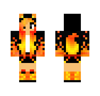 Fire Wolf Girl - Girl Minecraft Skins - image 2