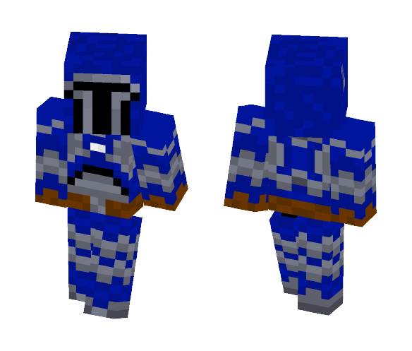 Blue Mandalorian - Male Minecraft Skins - image 1