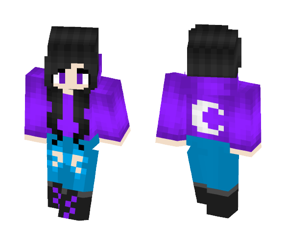 Luna, the daughter of the moon - Female Minecraft Skins - image 1