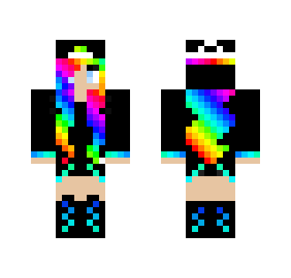 Rainbow Teen - Female Minecraft Skins - image 2