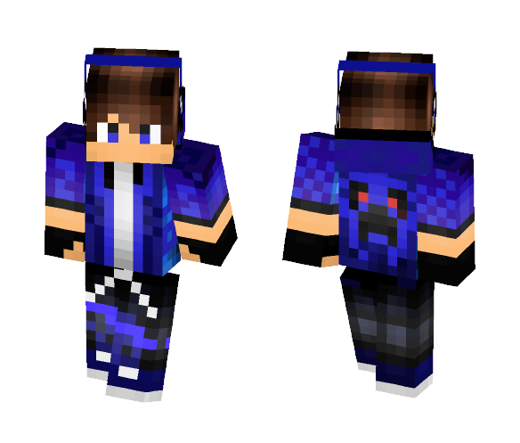 ♥Blue Boy Gamer♥ - Boy Minecraft Skins - image 1