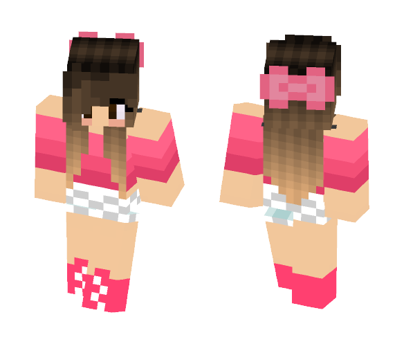 Pink Passion; Cute Outfit - Female Minecraft Skins - image 1