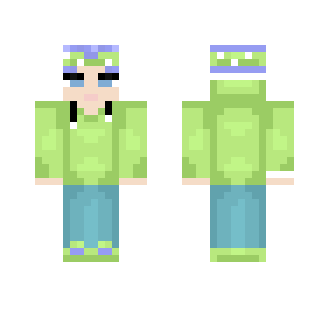 ~Lime Bandana~ - Male Minecraft Skins - image 2