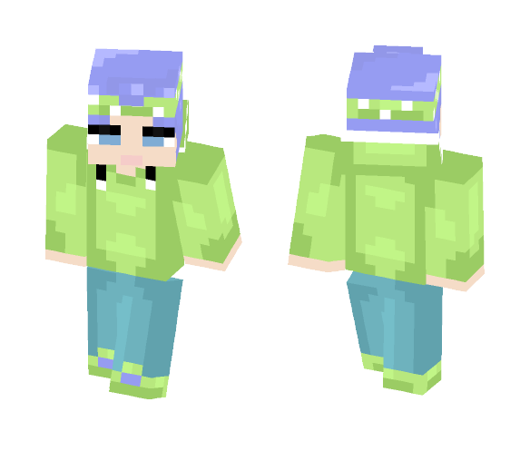~Lime Bandana~ - Male Minecraft Skins - image 1