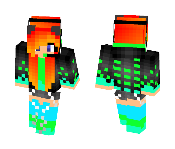 FireFly Girl (inverse) - Girl Minecraft Skins - image 1
