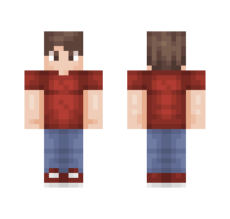 Red T-Shirt Teen - Male Minecraft Skins - image 2