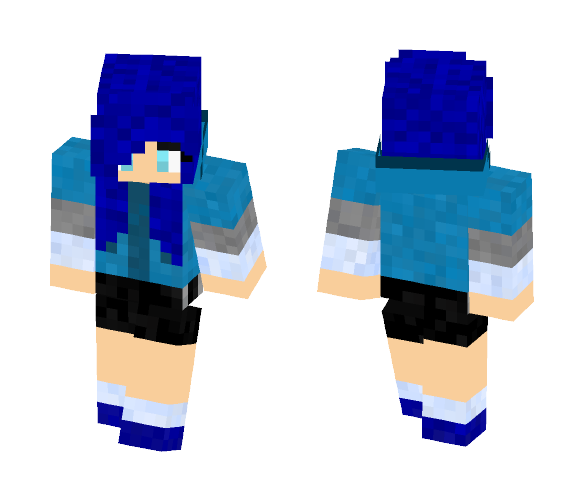 Blue girl skin - Girl Minecraft Skins - image 1