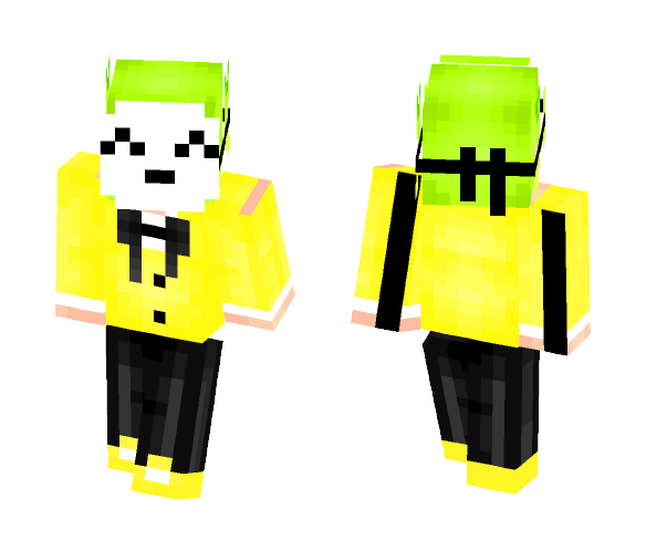 Masked, with yellow suit - Other Minecraft Skins - image 1