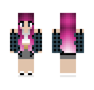 PurpleHairedGirl - Color Haired Girls Minecraft Skins - image 2