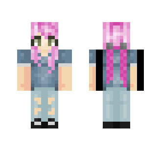 ~Pink hair~ - Female Minecraft Skins - image 2