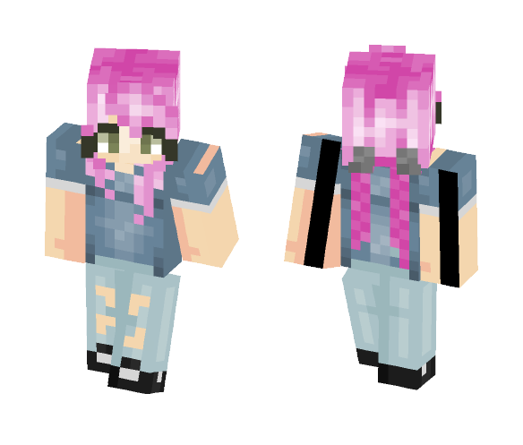 ~Pink hair~ - Female Minecraft Skins - image 1