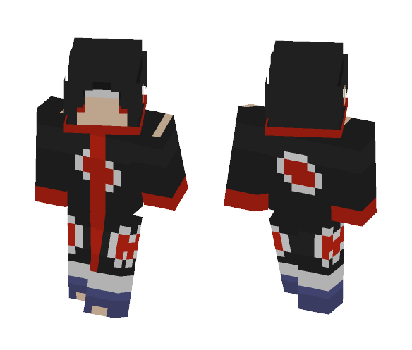 Itachi Uchiha (Akatsuki) - Male Minecraft Skins - image 1