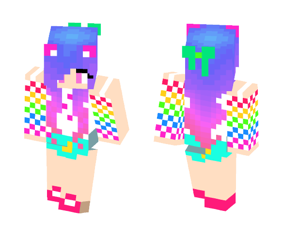 Rainbow Pastel - Female Minecraft Skins - image 1