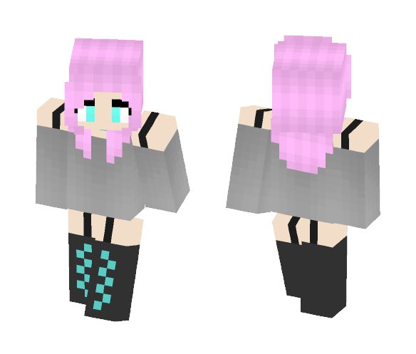 Pink Pastel Goth ψ(｀∇´)ψ - Female Minecraft Skins - image 1