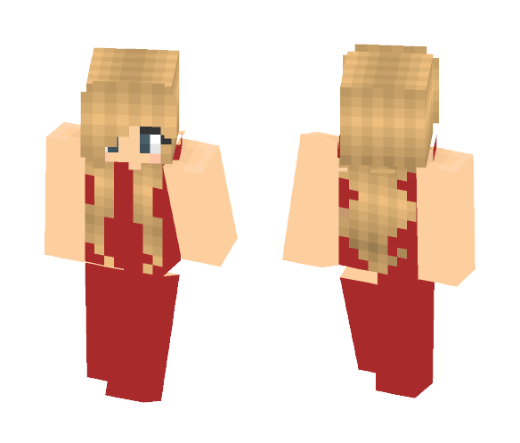 Red Prom Dress - Female Minecraft Skins - image 1
