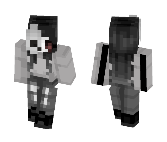 ~Black and White~ - Female Minecraft Skins - image 1