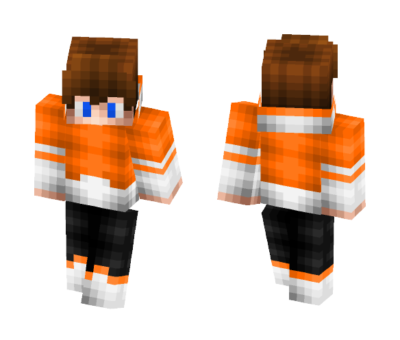 Orange PvP - Male Minecraft Skins - image 1