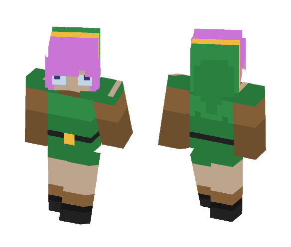 Link ALTTP (Pink Hair :D) - Male Minecraft Skins - image 1